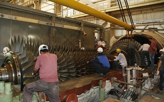 تعمیرات اساسی واحد پنج نیروگاه گازی خلیج فارس پایان یافت