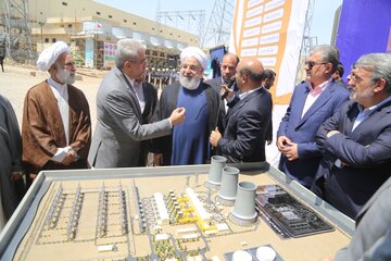 افتتاح نیروگاه سیکل ترکیبی شیروان با حضور رییس جمهوری