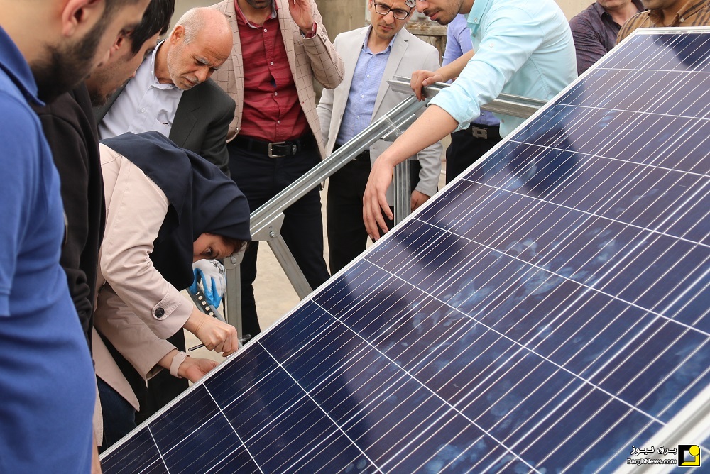 کارگاه مهارت آموزی و نیروگاه خورشیدی متصل به شبکه در اهواز افتتاح شد