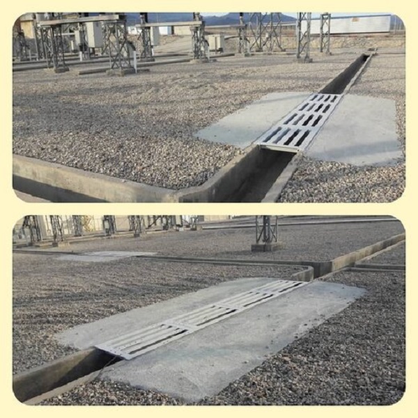ساخت و نصب پل فلزی در پست های انتقال شهرستان سمنان
