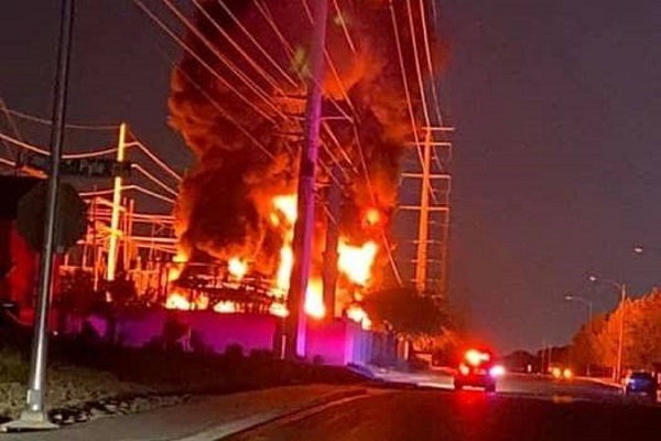 انفجار یک نیروگاه در لاس‌وگاس آمریکا