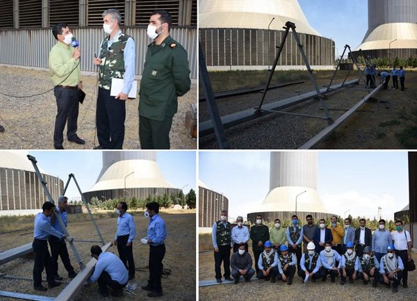 ساخت و نصب سازه نگهدارنده دلتاهای برج خنک‌کننده در نیروگاه شهید رجایی قزوین