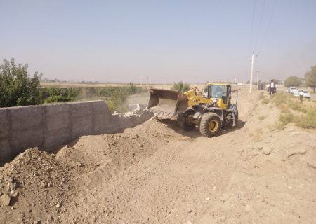 رفع‌تصرف بیش از ۶۱ هکتار از اراضی بستر رودخانه‌های استان قزوین