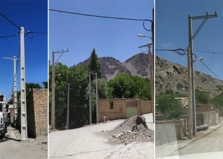 شبکه‌ برق‌رسانی ۳ روستای شهرستان سامان بهینه‌سازی شد