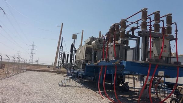 یک پست برق در دشت آزادگان خوزستان وارد مدار شد