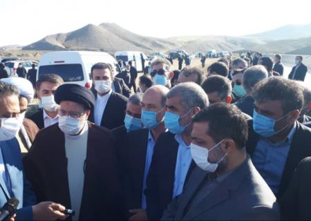 بازدید رئیس جمهور از طرح شبکه آبیاری و زهکشی خداآفرین در استان اردبیل