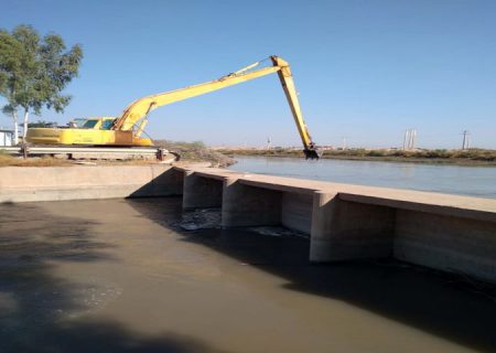 دریاچه سدهای شاوور و خیرآباد در خوزستان لایروبی شد