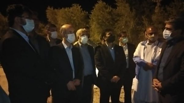 بازدید وزیر نیرو از طرح آبرسانی حرمک در استان سیستان و بلوچستان