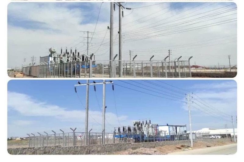 ایستگاه برق سیار فوق توزیع صنعتی شماره ۵ ساوه در استان مرکزی برق‌دار شد