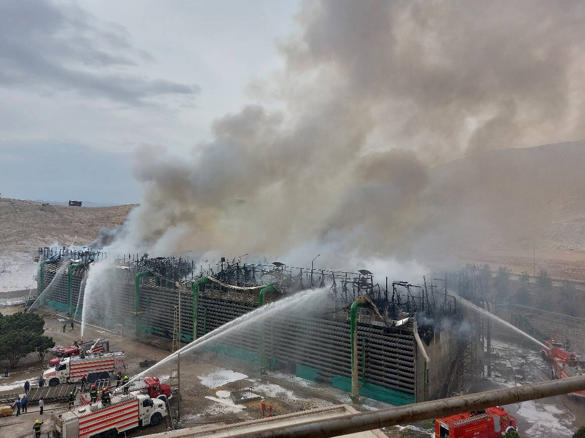 آتش‌سوزی نیروگاه اصفهان مهار شد/ حادثه هیچگونه خسارت جانی نداشته است