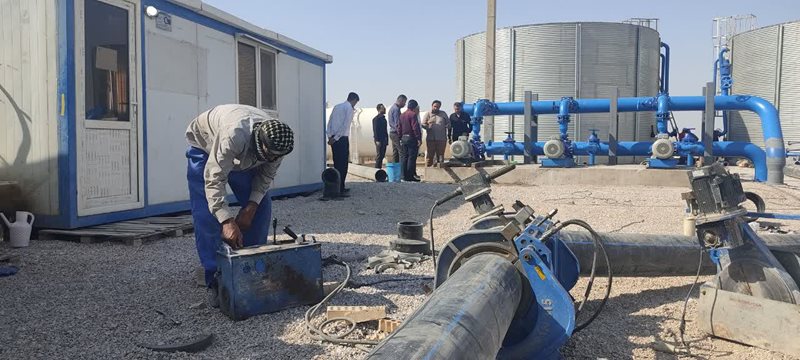 آب شرب و بهداشتی زائران اربعین در مرز شلمچه و ‌چذابه تأمین می‌شود