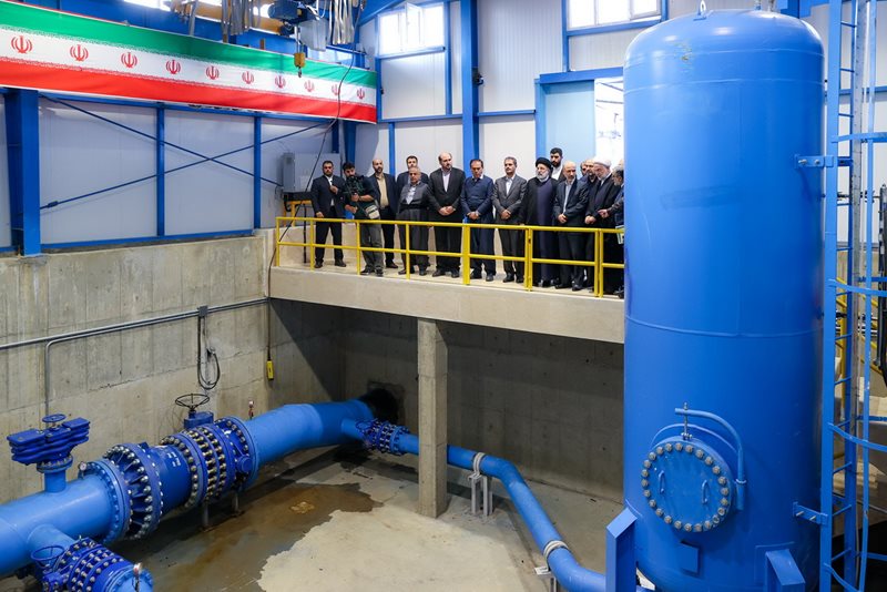 بهره برداری از طرح‌های صنعت آب و برق در کردستان با حضور رئیس جمهور و وزیر نیرو