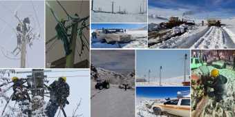 تداوم تلاشها برای پایدار نگهداشتن شبکه برق کشور در زمستان پربرف