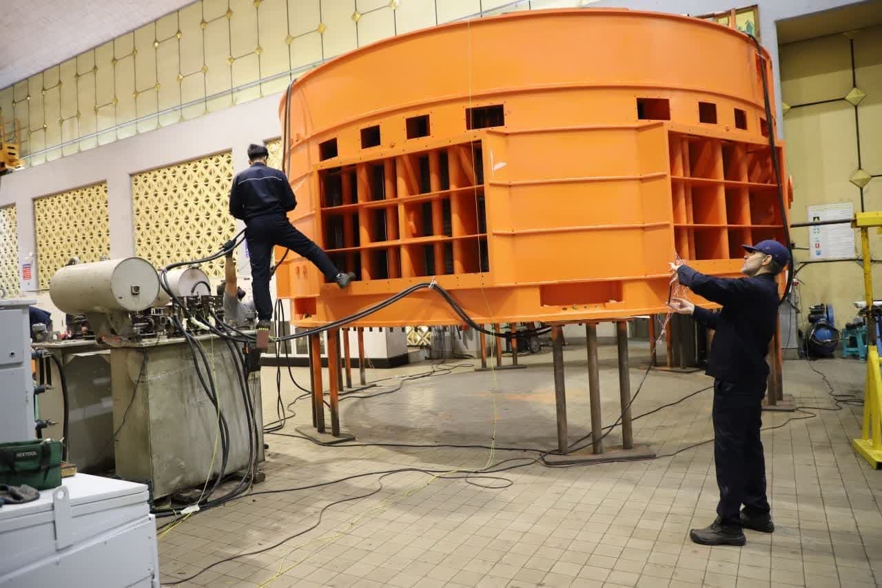 تست مغناطیسی هسته استاتور ۹۰ مگاواتی واحد شماره ۲ نیروگاه دز با موفقیت انجام شد