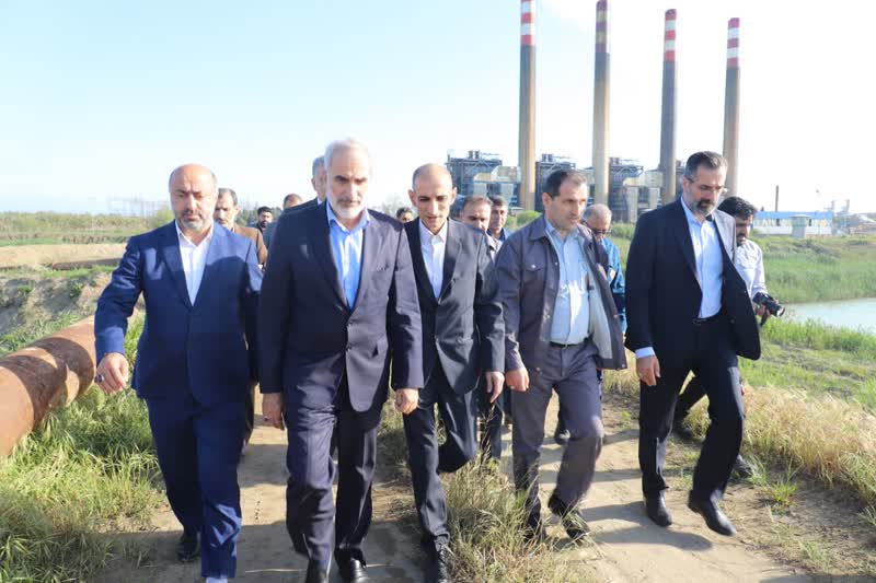 استاندار مازندران از واحدهای مختلف نیروگاه شهید سلیمی نکا بازدید کرد