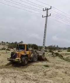 پایداری شبکه برق سیستان و بلوچستان در باد و باران دو روز گذشته