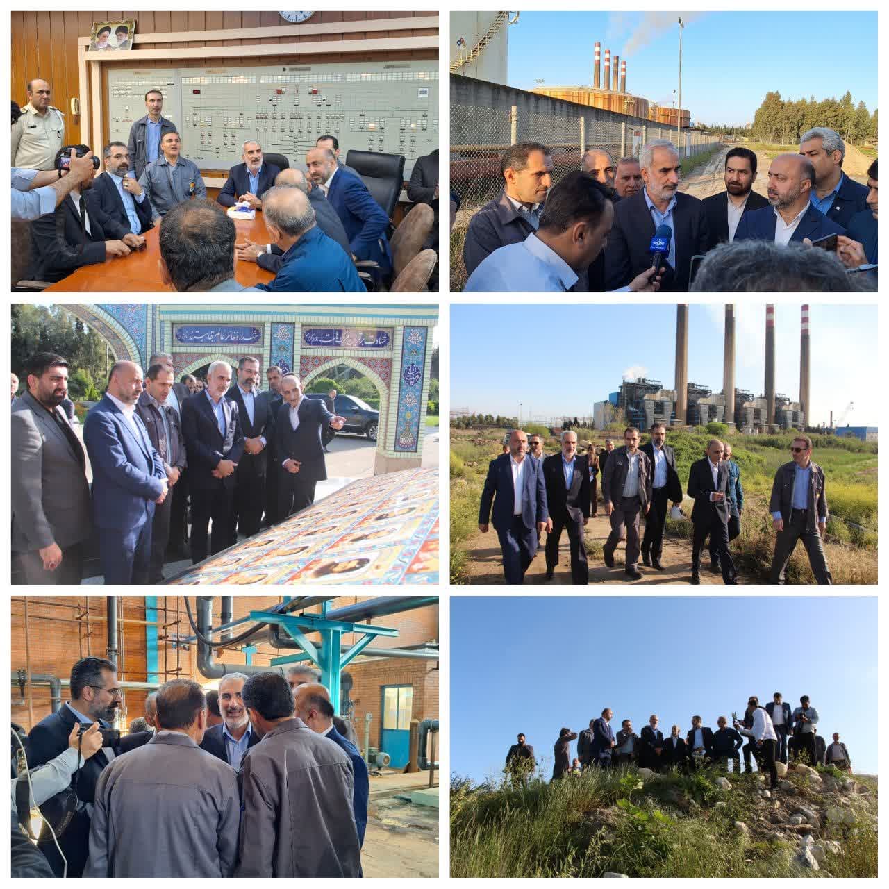 استاندار مازندران از نیروگاه شهیدسلیمی نکا بازدید کرد
