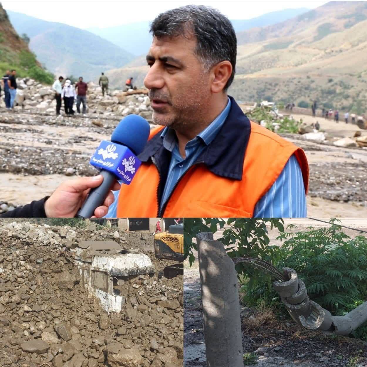 تمامی روستاهای بی‌برق ناشی از سیل منطقه دواب سوادکوه مازندران برق‌دار شدند